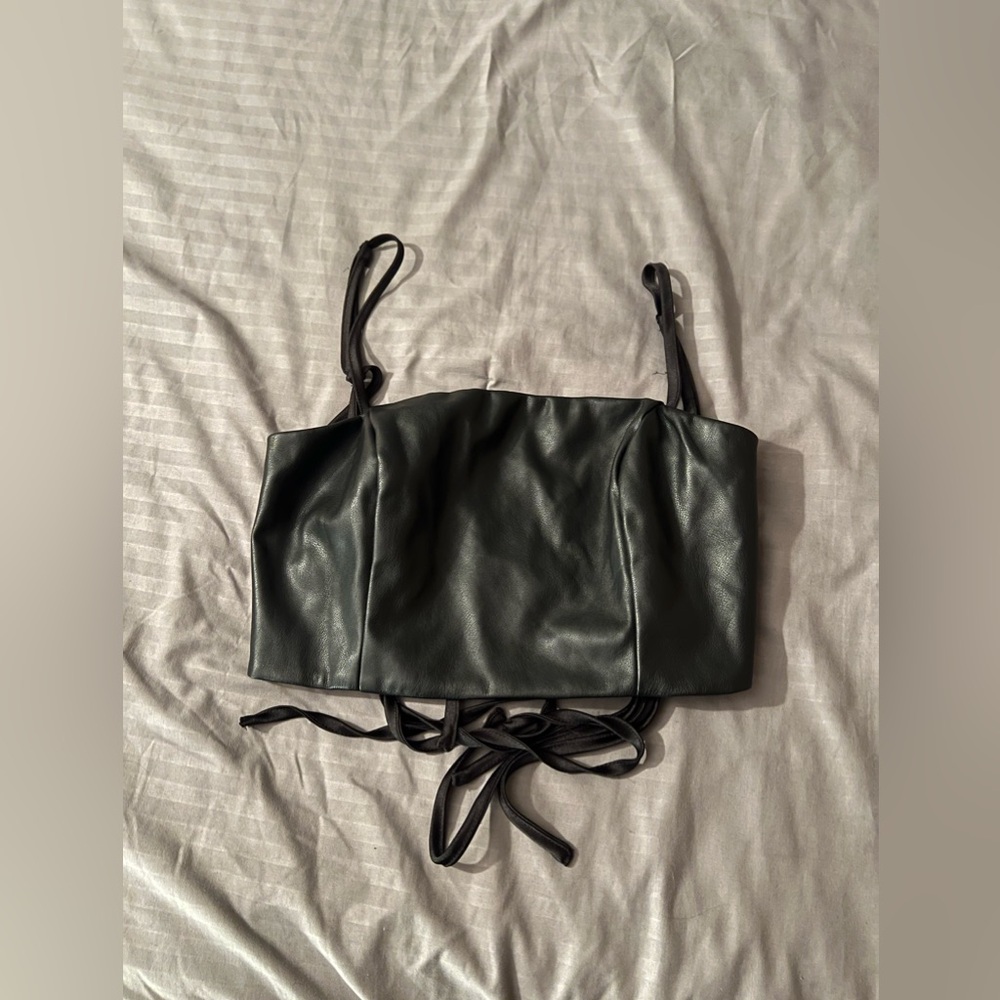 garage leather top